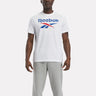 Reebok Identity Big Stacked Logo T-Shirt White