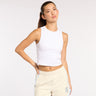 Ribbed Tank White