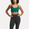 Lux Strappy Sports Bra Collegiate Green