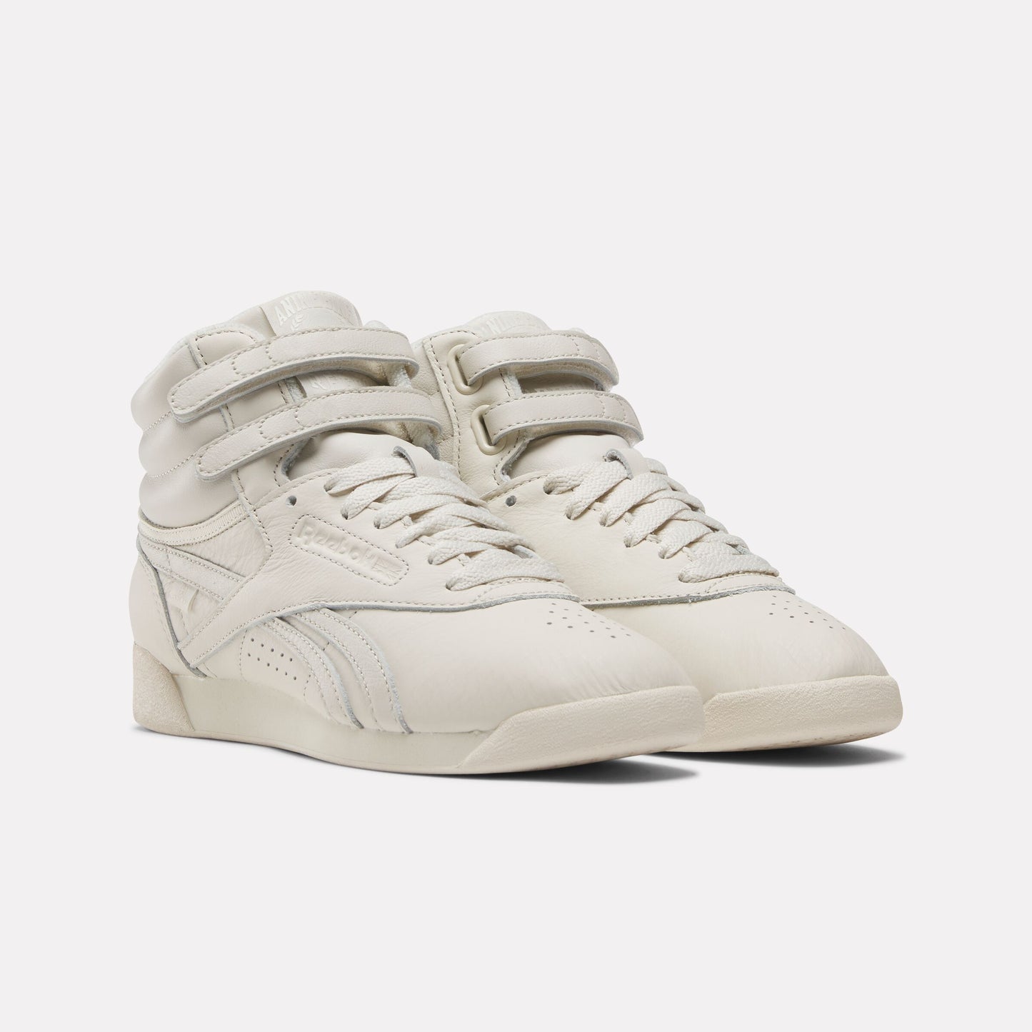 Anine Bing x Reebok Freestyle Hi Bone/Chalk