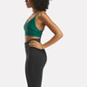 Lux Strappy Sports Bra Collegiate Green