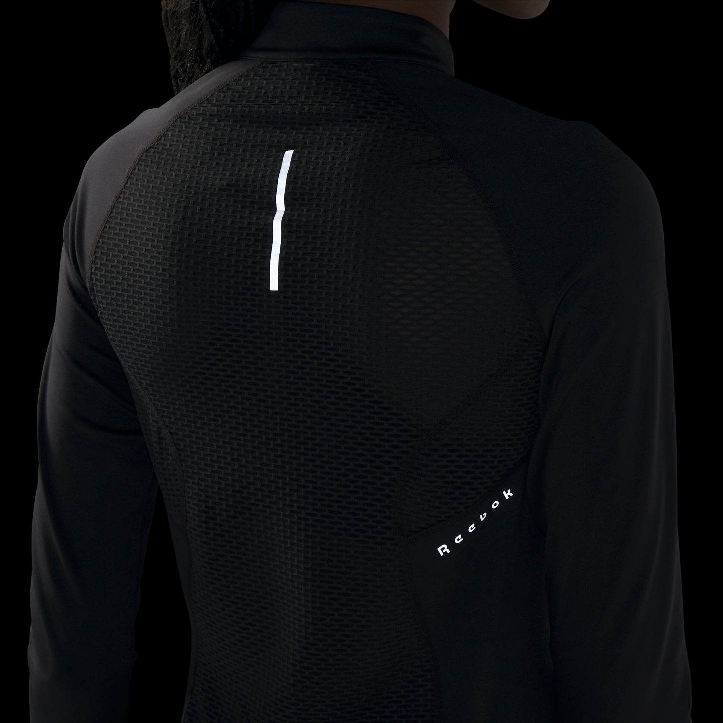 Running 1/4 Zip Night Black