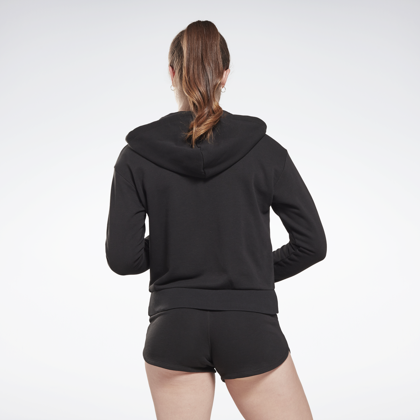 Reebok Identity Small Logo French Terry Zip-Up Hoodie Black