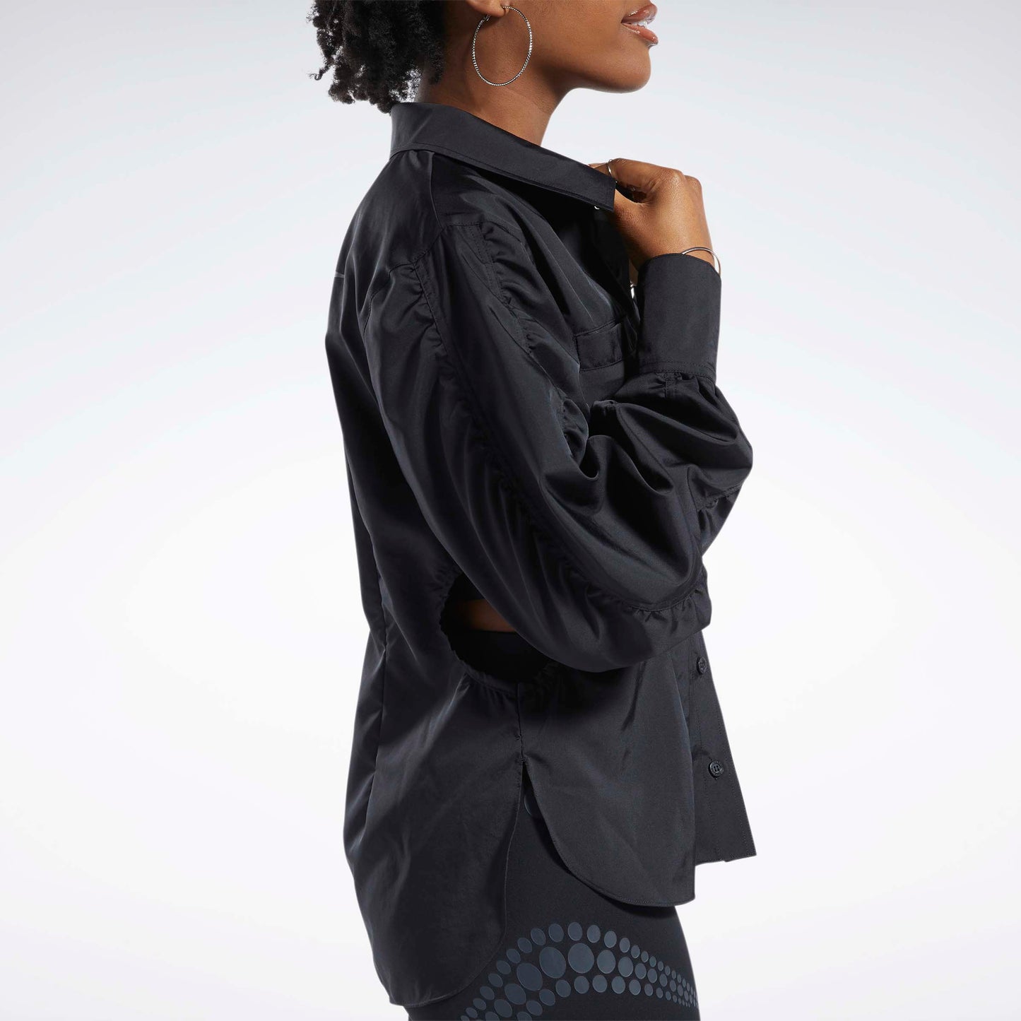 Cardi B Long-Sleeve Top Black