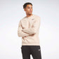 Reebok Identity Fleece Vector Crew Sweatshirt Soft Ecru