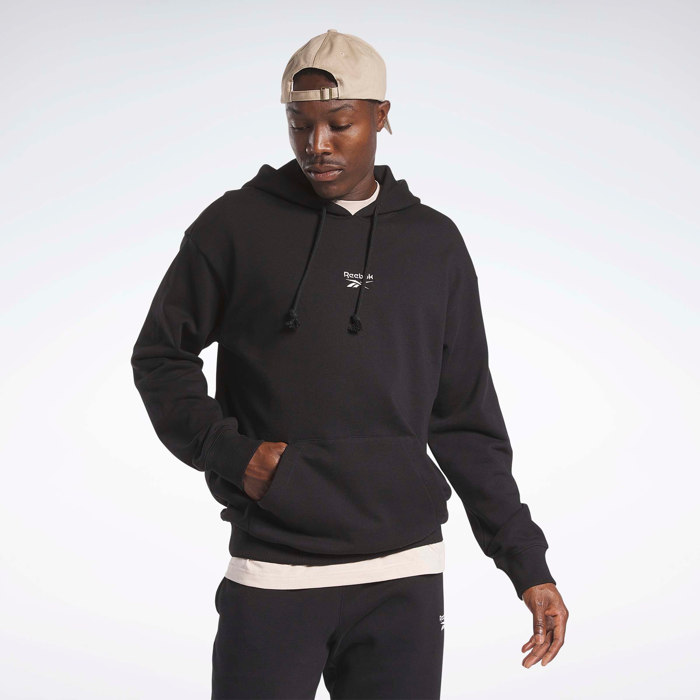 Classics Small Vector Hoodie Black/Chalk – Reebok Australia