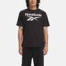 Reebok Identity Big Stacked Logo T-Shirt Black
