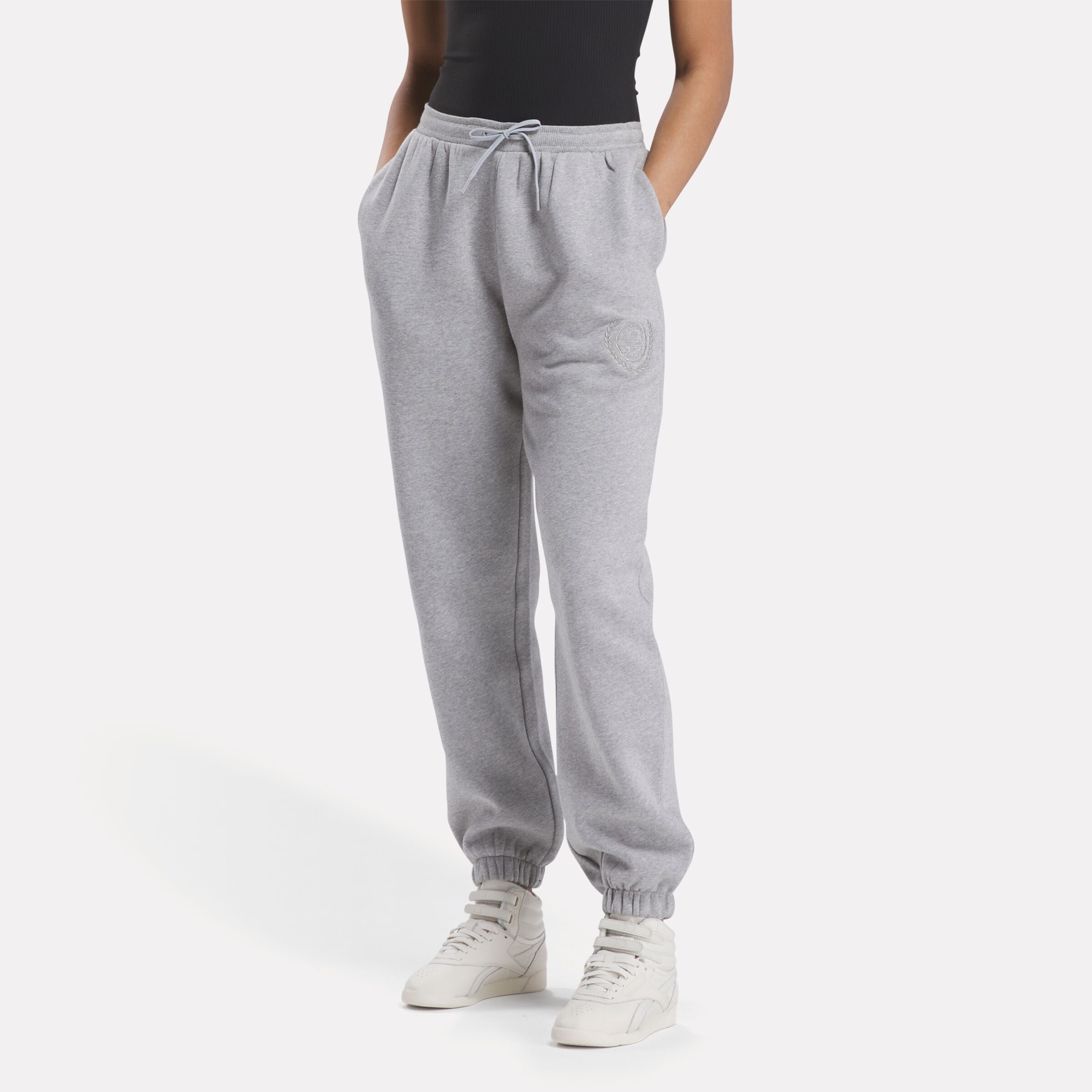 Reebok grey sweatpants online