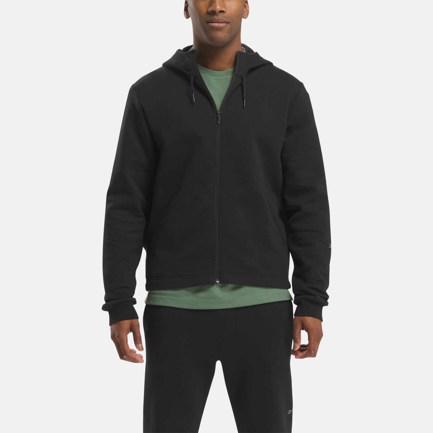 Active Ess Db Fz Hoodie Black