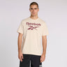 Reebok Id Stacked Logo T-Shirt Stucco