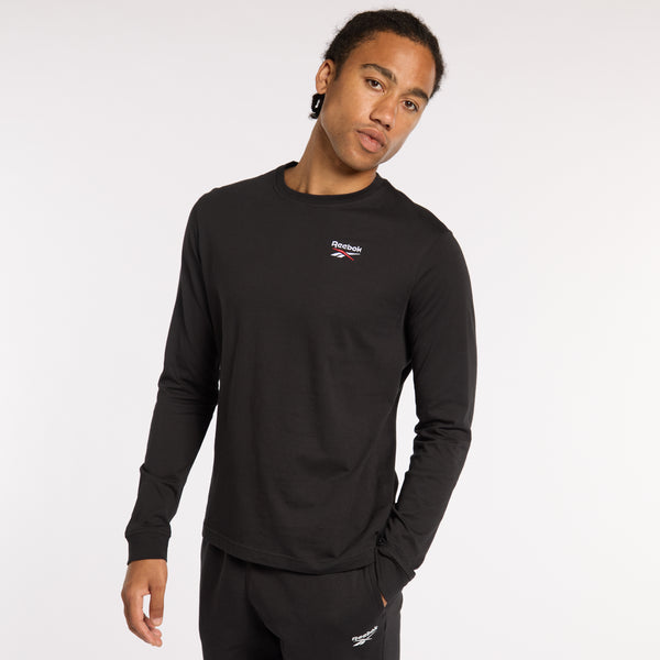 Reebok Idlong Sleeve T-Shirt Black/White/Vector Red