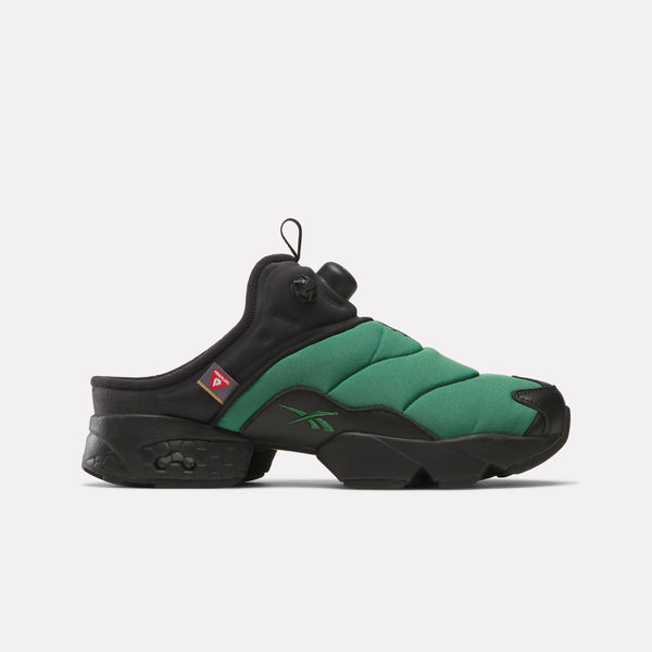 ぶり☆Reebok INSTAPUMP FURY MULE Instapump Fury Mule Green/Black