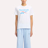 Reebok Identity Big Logo Tee White/Coral/Blue
