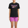 Reebok Identity Big Logo Tee Black/Purple/Electric Amber