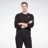 Reebok Identity Small Logo French Terry Crew Sweatshirt Black