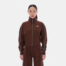 Brooklyn Cropped Bomber Jacket Campus Brown