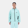 Hooded Vector Top Dusty Glitch Aqua