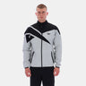 Contrast Funnelneck Jacket Army Grey Marl/Black