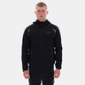 Contrast Panel Zip Hoody Black