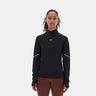 Long Sleeve Mock Neck Top Black