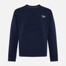 Crew Neck Sweatshirt Vector Navy