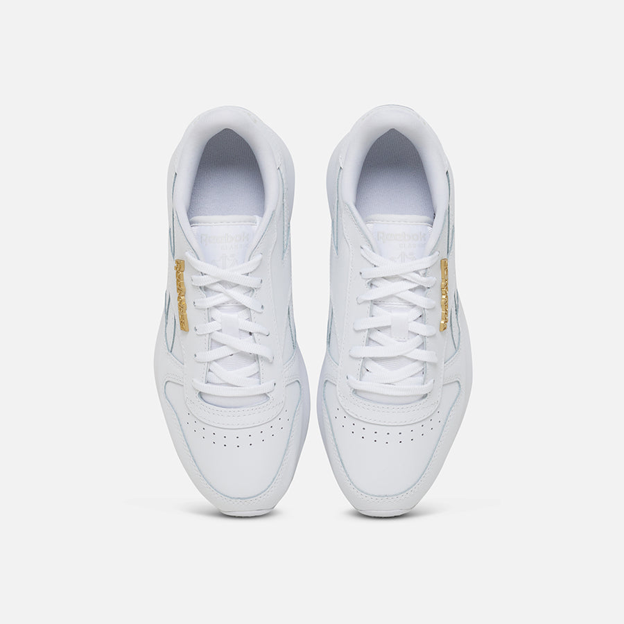 Reebok classic white hot sale and gold