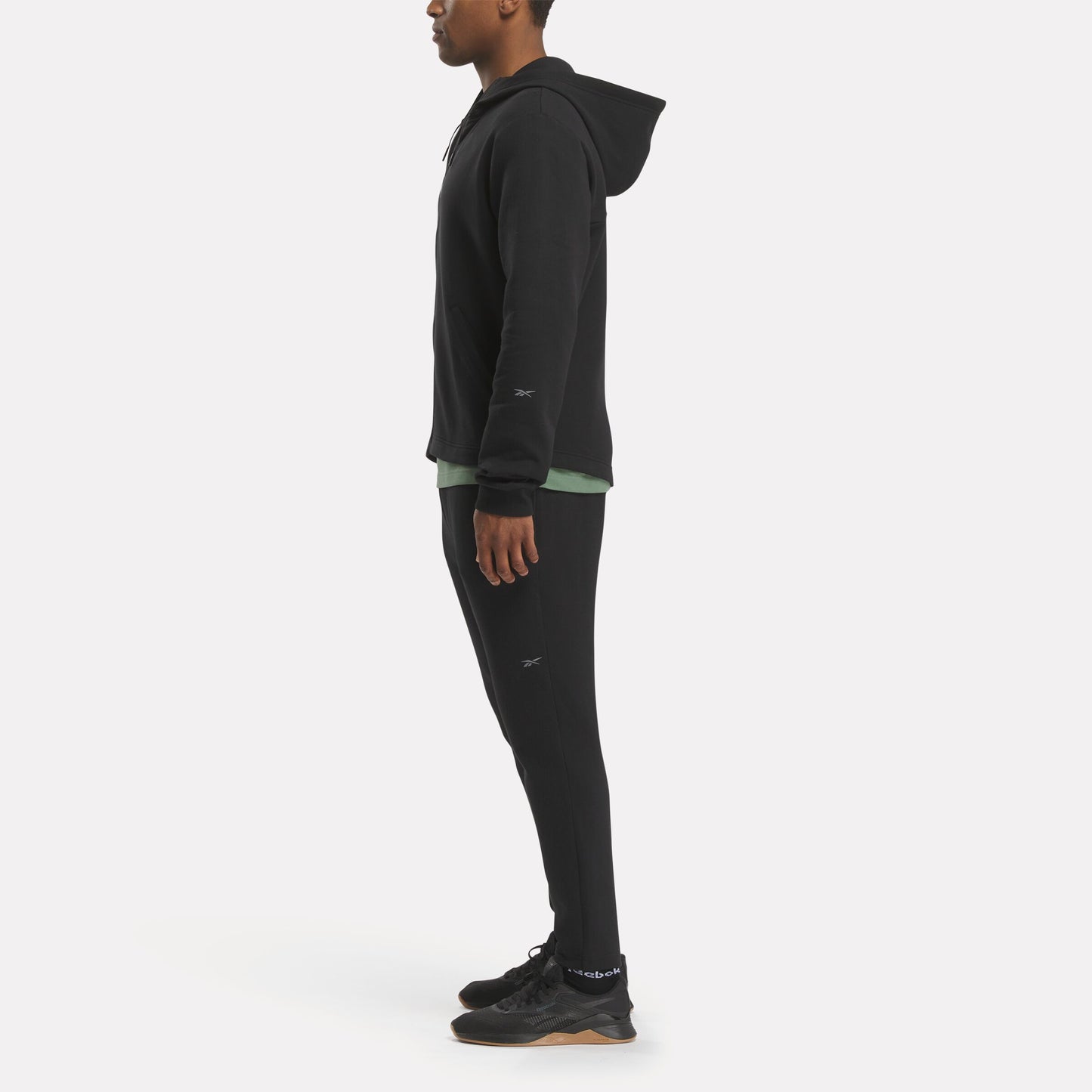 Active Ess Db Fz Hoodie Black