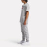 Reebok Id Stacked Logo T-Shirt Mgreyh/Vectornavy/Vectorred