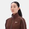 Brooklyn Cropped Bomber Jacket Campus Brown