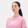 Graphic Print Crew Neck Dusty Rose