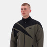 Contrast Funnelneck Jacket Army Army Green/Black