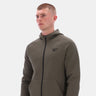 Core Zip Through Hoody Army Green