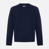 Crew Neck Sweatshirt Vector Navy