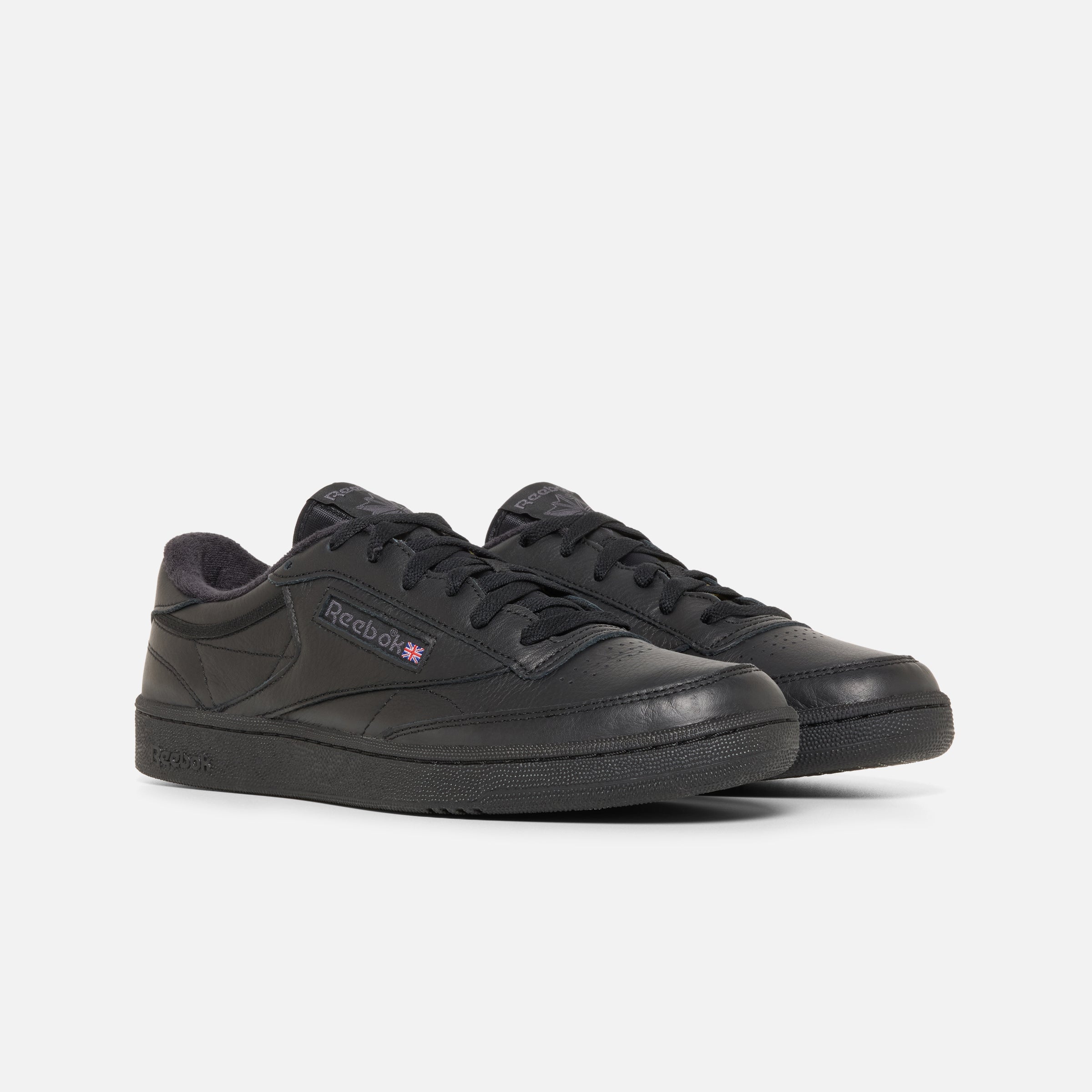 reebok club c 85 black leather