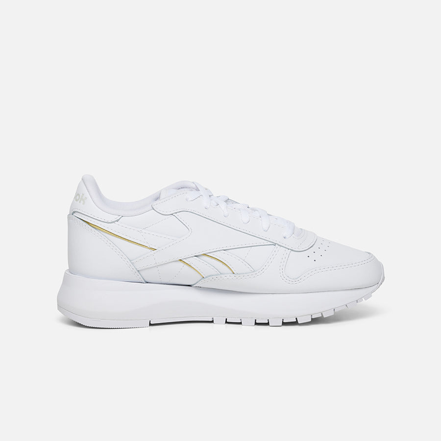 Classic Leather Sp White/Gold Met./White