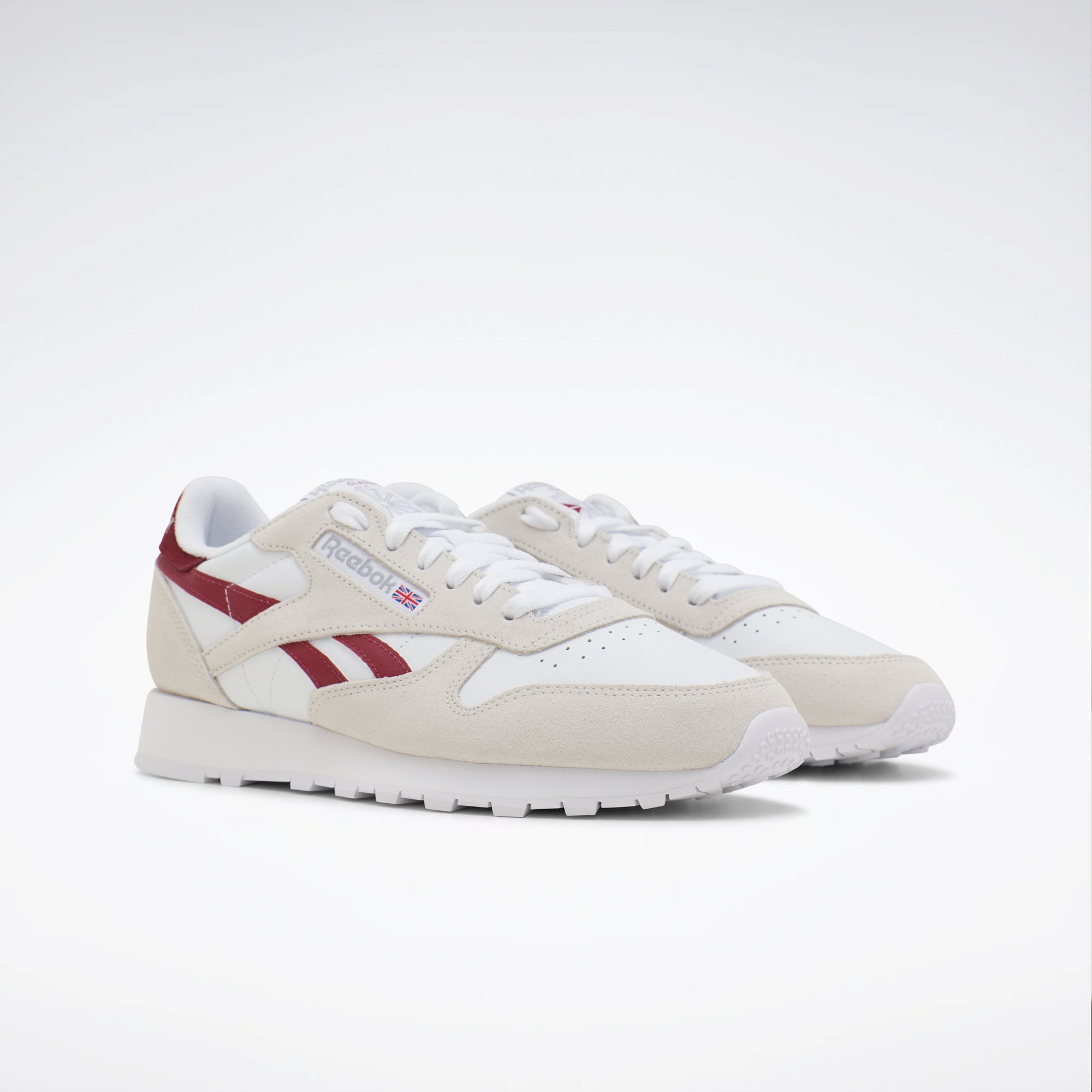 Grey and white hot sale reebok classics