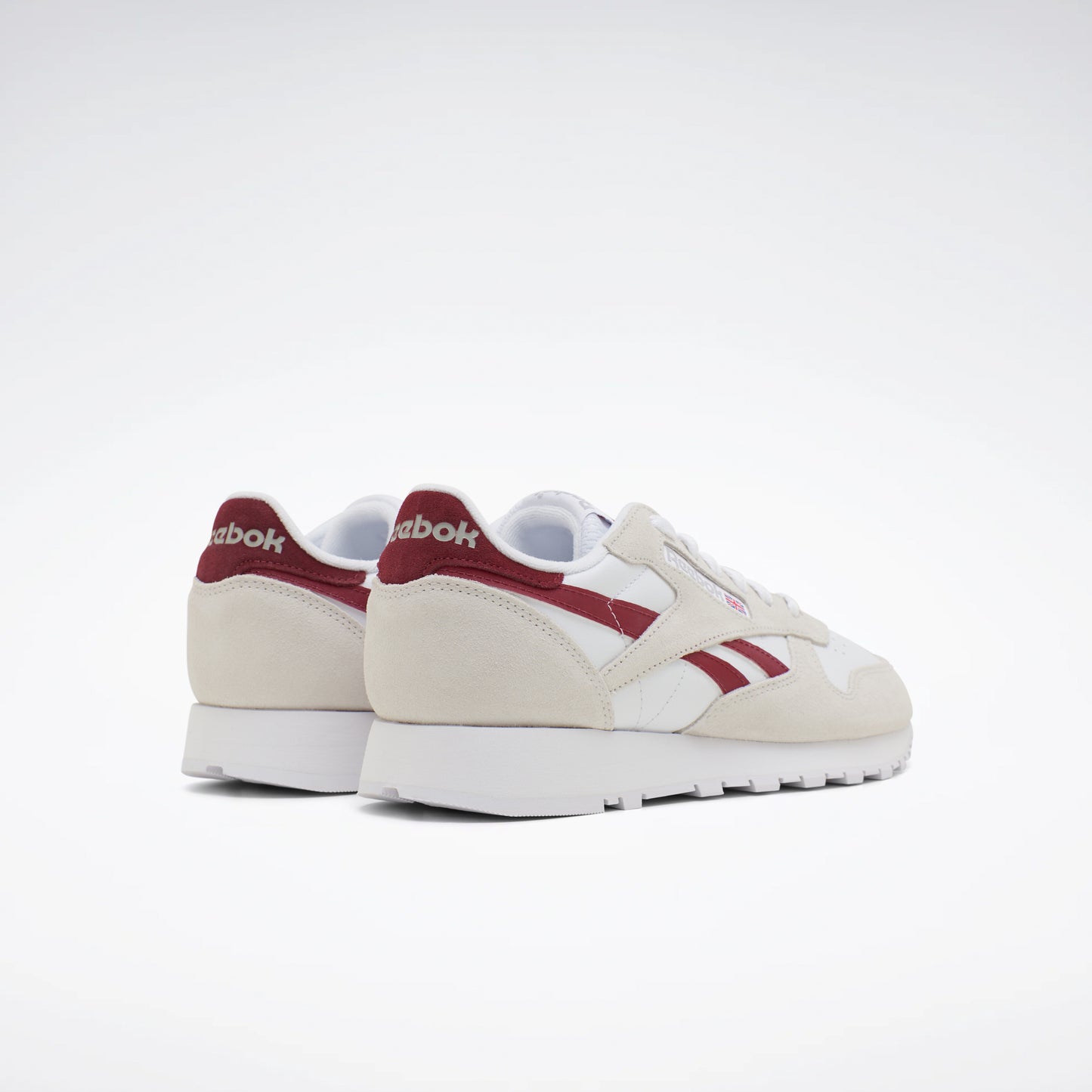 Classic Leather Shoes Pure Grey 1/Burgundy/White