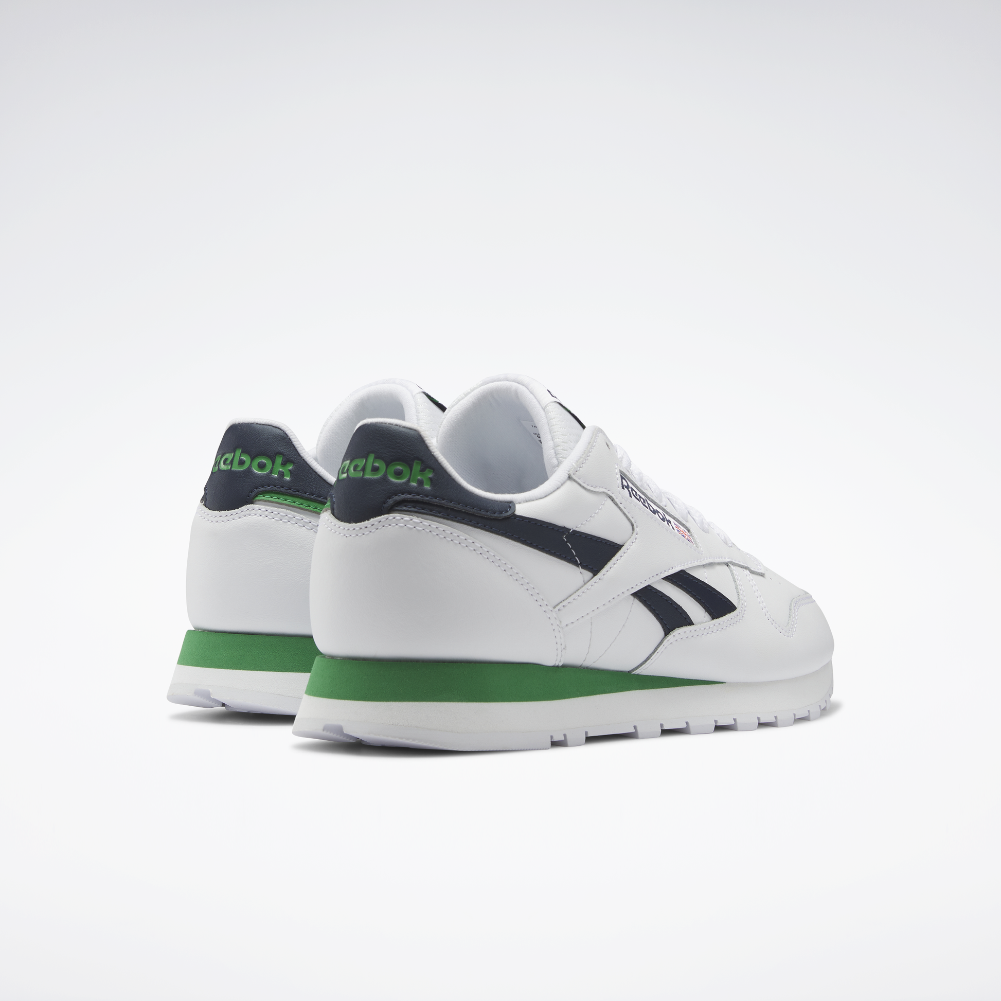 Green hot sale reebok trainers