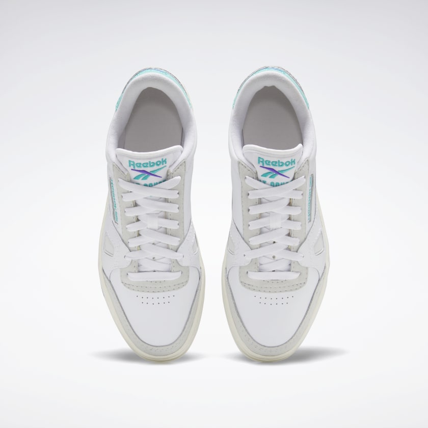 LT Court Shoes White/Chalk/Teal