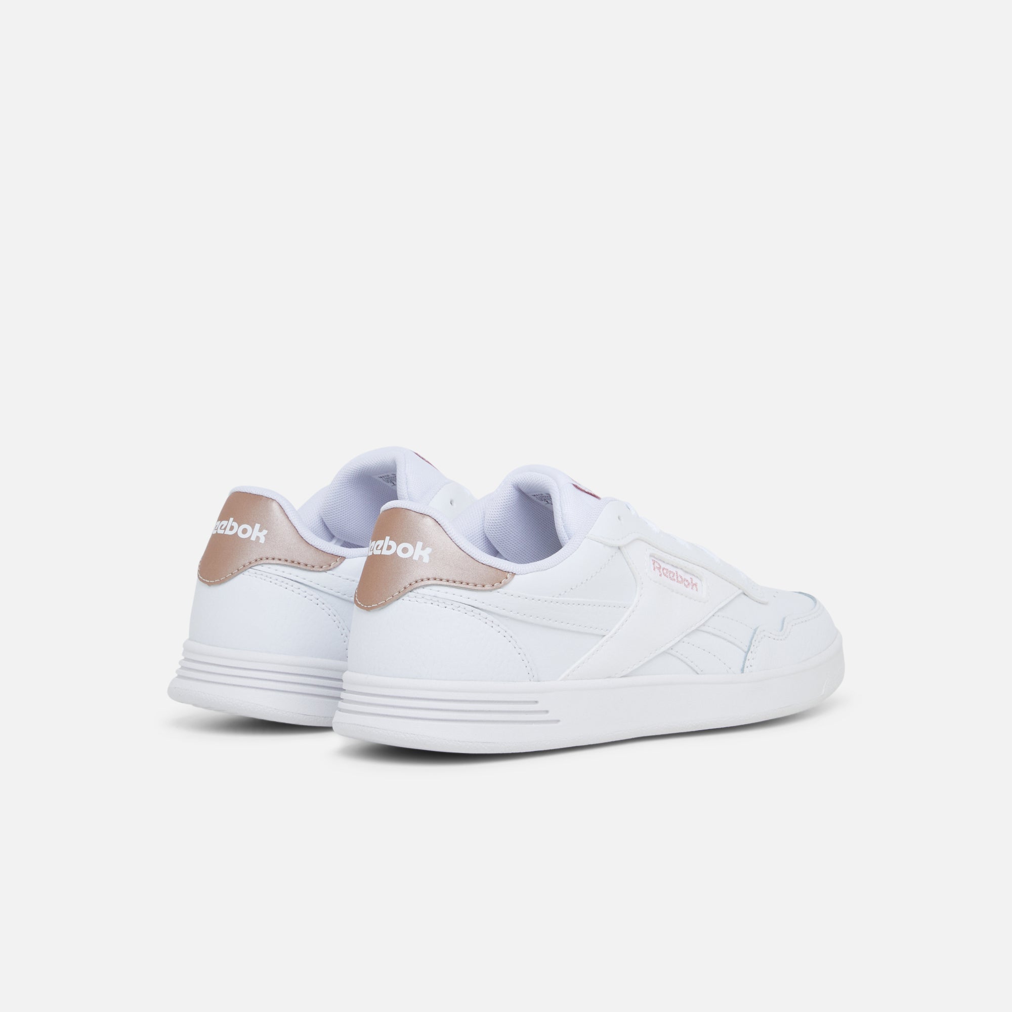 Reebok white deals rose gold