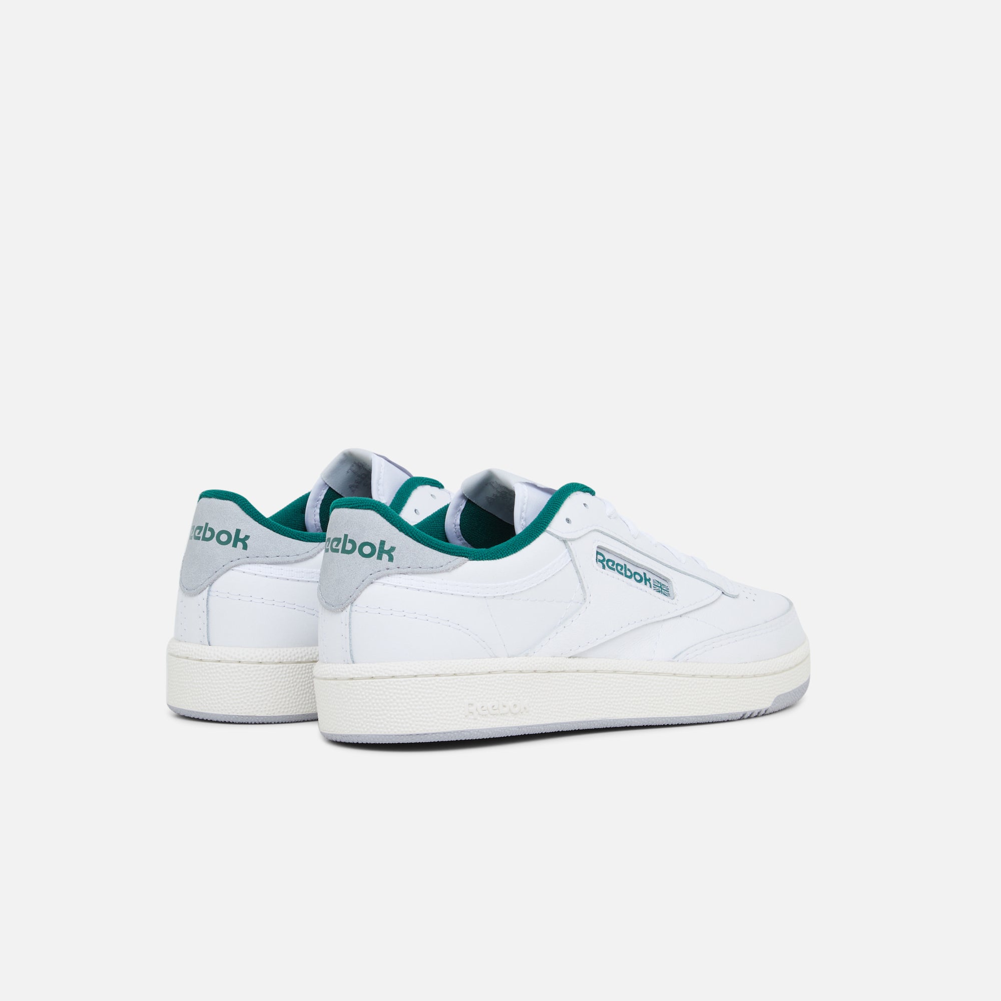 Green and hot sale white shoes