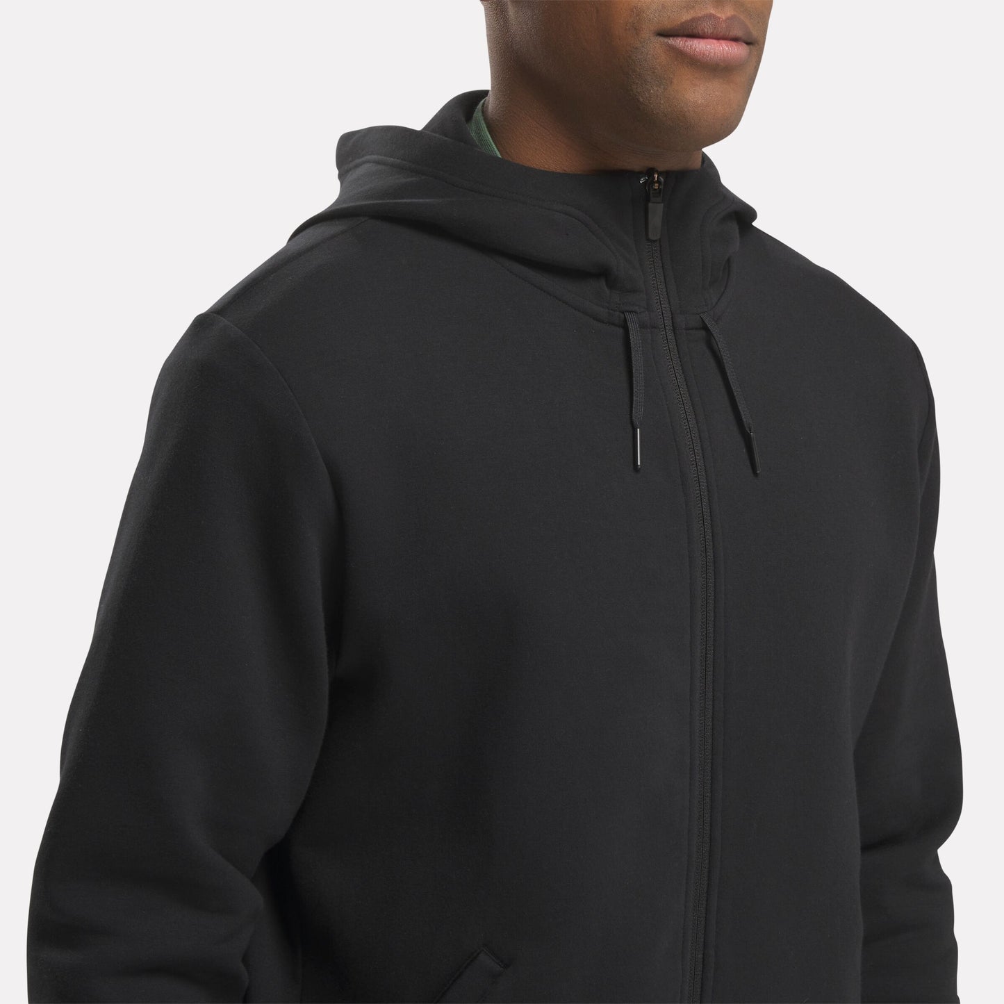 Active Ess Db Fz Hoodie Black