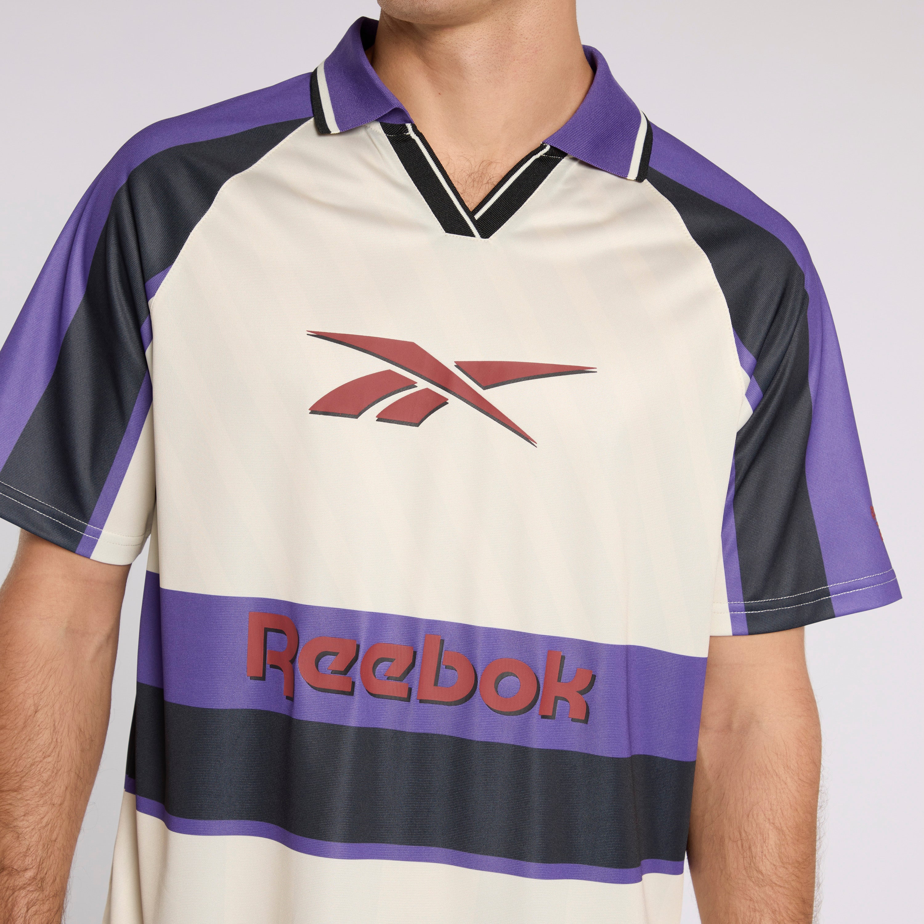 Reebok Retro Jersey White Black Purple