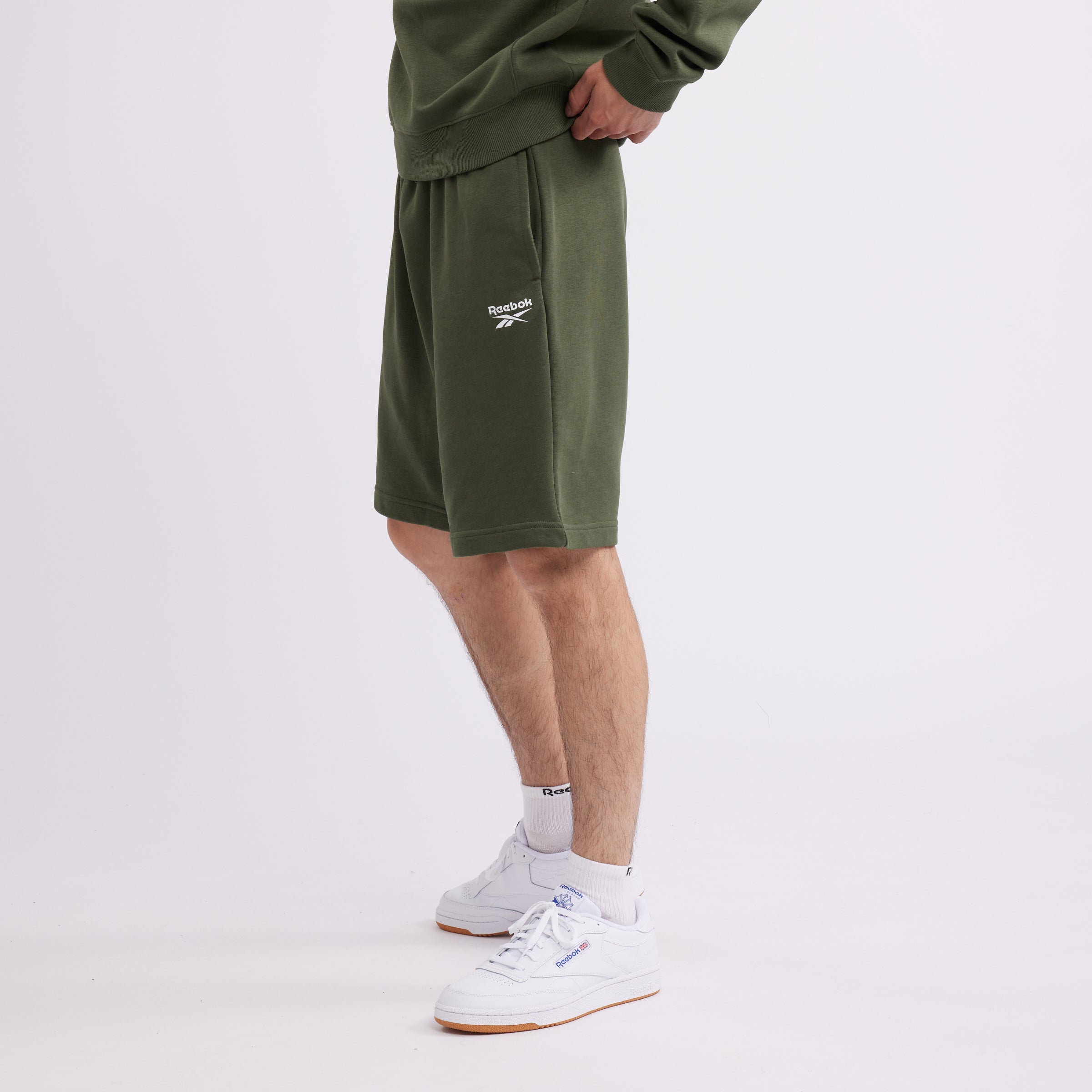 Reebok Identity French Terry Shorts Varsity Green