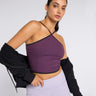 Criss Cross Tank Midnight Plum