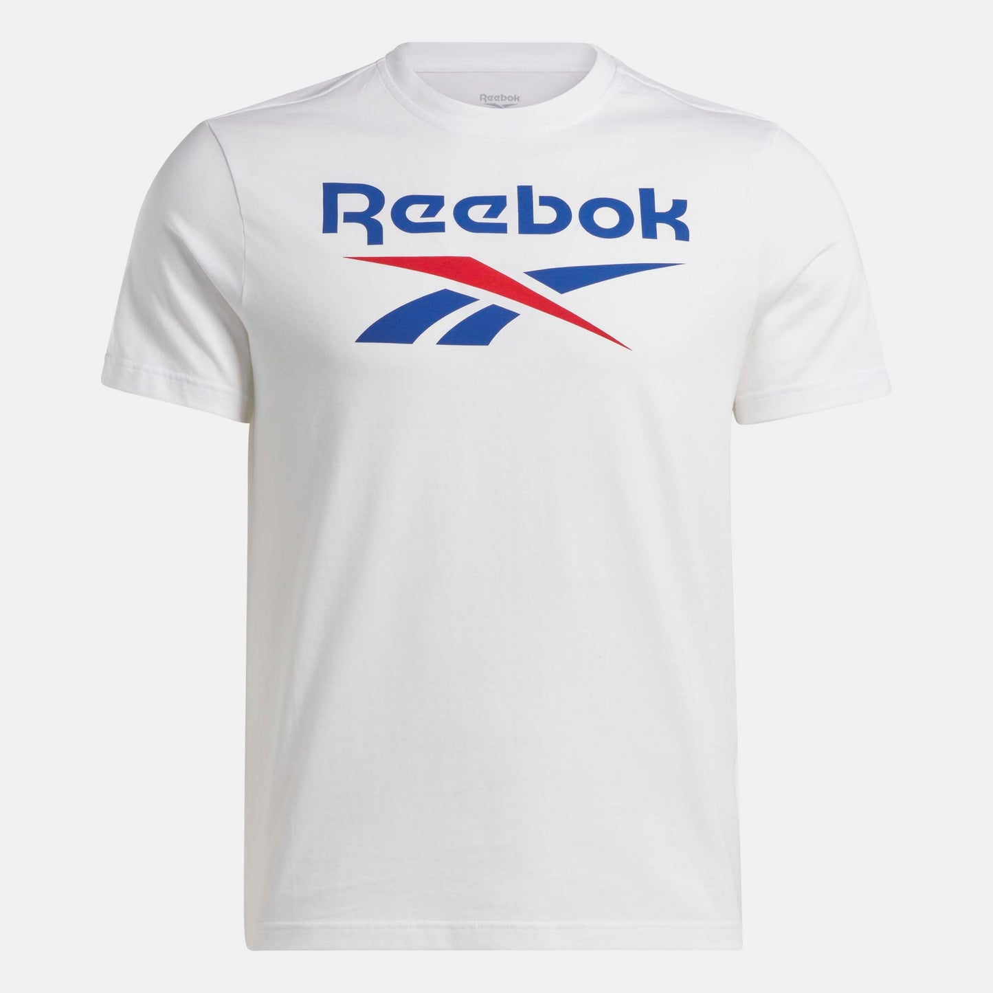 Reebok Identity Big Stacked Logo T-Shirt White