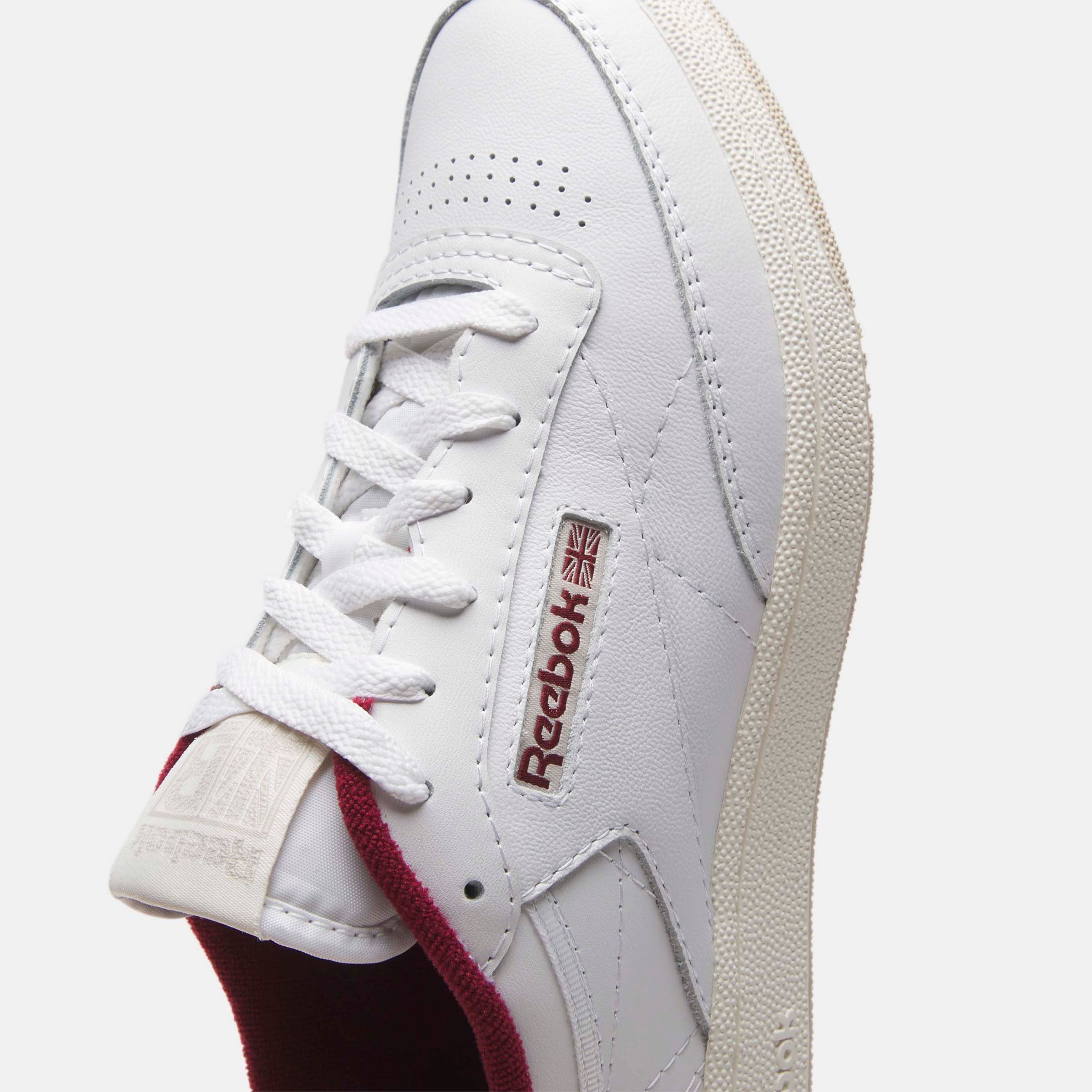 Club C 85 Shoes White Stucco Classic Maroon Reebok Australia