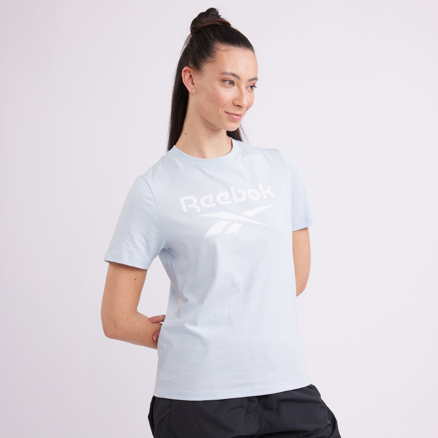 reebok dri fit t shirt womens blue