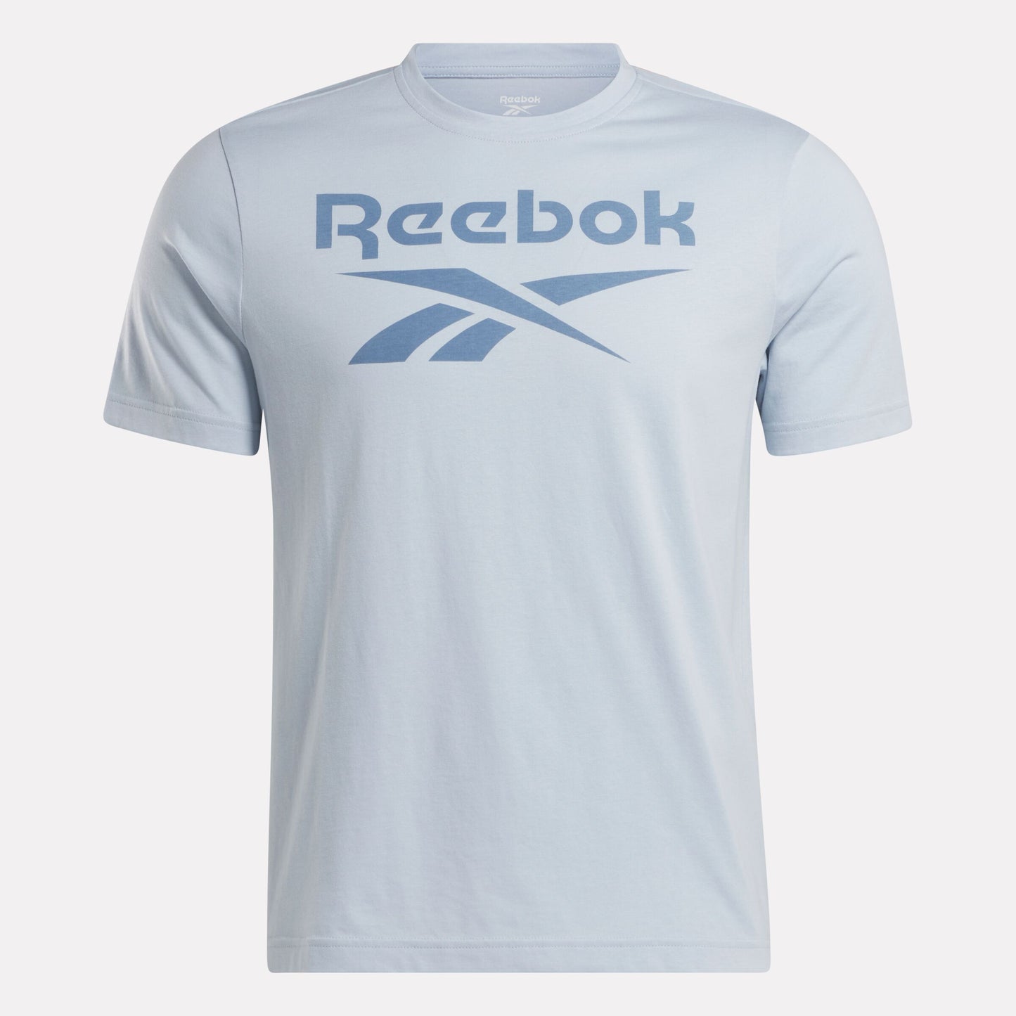 Reebok Id Stacked Logo T-Shirt Pale Blue