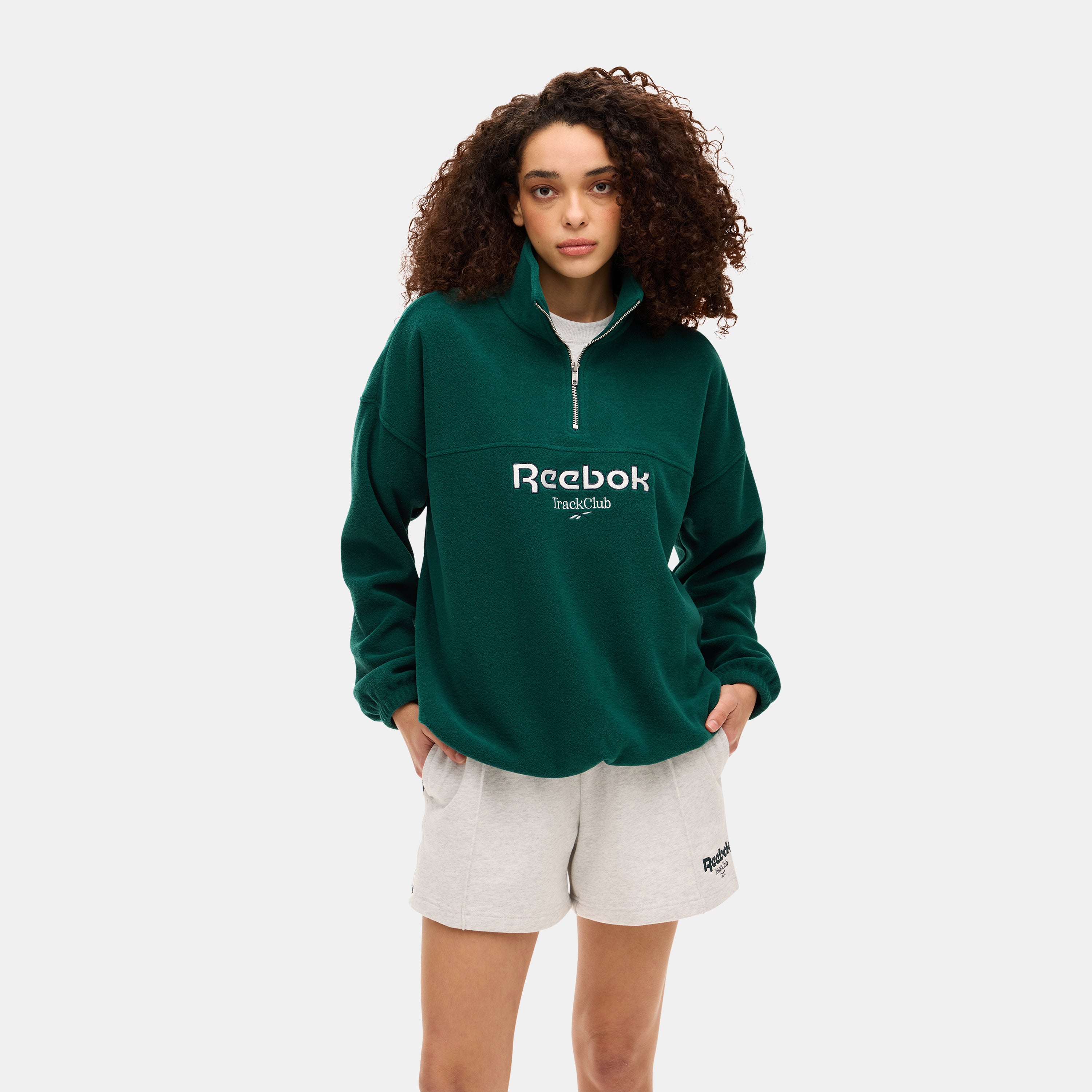 Track Club 2.0 1/4 Zip Sweater Ivy Green
